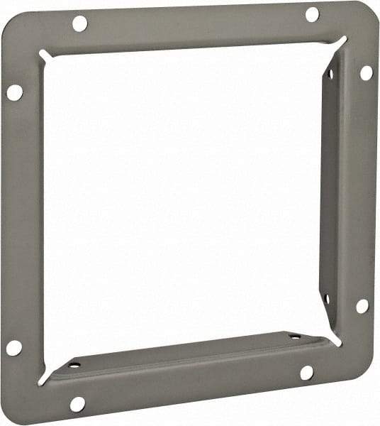 Cooper B-Line - 6 Inch Wide x 6 Inch High, Rectangular Raceway Flange - Gray, For Use with Lay In Wireways, Type 1 Screw Cover Wireway - A1 Tooling