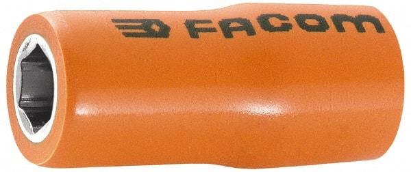 Facom - 1/2" Drive, Standard Hand Socket - 12 Points, 2-3/64" OAL, Alloy Steel - A1 Tooling