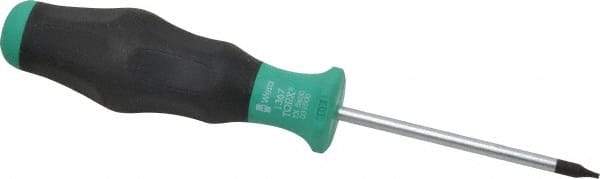 Wera - T5 Torx Driver - 2-23/64" Blade Length, 5-35/64" OAL, Ergonomic Handle - A1 Tooling