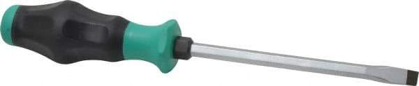 Wera - 262mm OAL Standard Slotted Screwdriver - 150mm Blade Length, Hexagon Shank, Ergonomic Handle - A1 Tooling