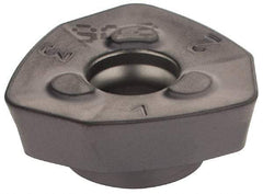 Iscar - FF WOMT09T320 Grade IC908 Carbide Milling Insert - TiAlN Finish, 0.1575" Thick, 18mm Inscribed Circle, 2mm Corner Radius - A1 Tooling