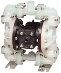 SandPIPER - 1/2" NPT, Metallic, Air Operated Diaphragm Pump - Santoprene Diaphragm, Stainless Steel Housing - A1 Tooling