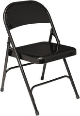 NPS - 18-1/4" Wide x 18-1/2" Deep x 29-1/4" High, Steel Standard Folding Chair - Black - A1 Tooling