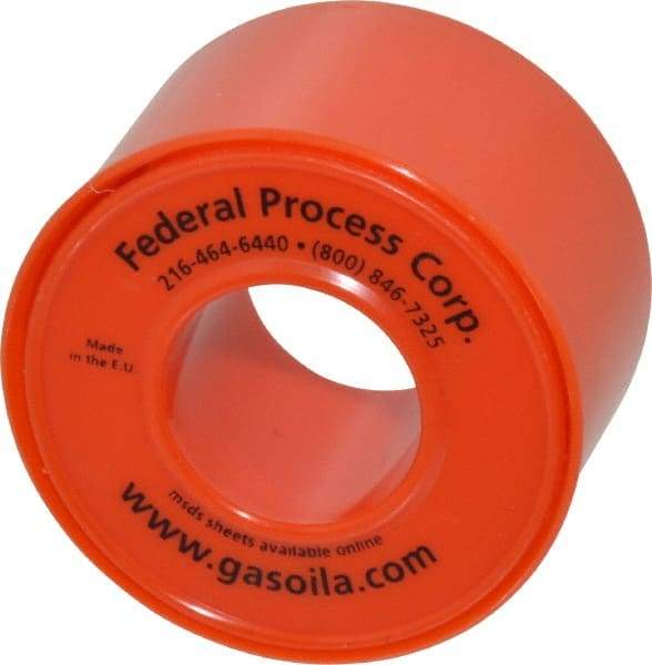 Federal Process - 1" Wide x 520" Long General Purpose Pipe Repair Tape - 3 mil Thick, -450 to 550°F, White - A1 Tooling