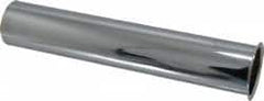 Federal Process - 1-1/2 Inside Diameter, 8 Inch Long, Single Flange, Sink Tailpiece - Chrome Coated, Brass, 22 Gauge - A1 Tooling