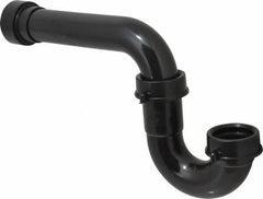 Federal Process - 1-1/2 Outside Diameter, P Trap with Solvent Weld Adapter - Black, ABS - A1 Tooling