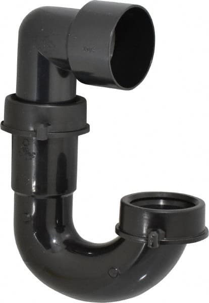 Federal Process - 1-1/2 Outside Diameter, Sink trap with Solvent Weld Outlet - Black, ABS - A1 Tooling