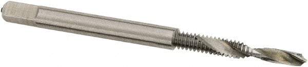 Interstate - 7/16-14 UNC, H3, 3-3/4" OAL, 0.377" Drill Diam x 1" Drill Length, Combination Drill & Tap - 1-5/16" Thread Length, High Speed Steel - Exact Industrial Supply