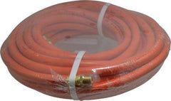 PRO-SOURCE - 1/2" ID x 3/4" OD 50' Long Multipurpose Air Hose - MNPT x MNPT Ends, 300 Working psi, 23 to 150°F, 1/2" Fitting, Orange - A1 Tooling