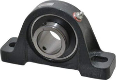 Browning - 1-1/2" ID, 7-1/8" OAL x 4" OAH Pillow Block - 4,467 Lb Static Cap, 7,340 Lb Dyn Cap, 5-3/8" Btw Mnt Hole Ctrs, 2" Base-to-Ctr Ht, Cast Iron - A1 Tooling