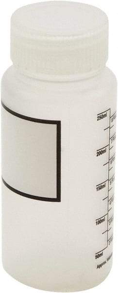 Dynalon Labware - 250 mL Wide-Mouth Bottle - Polypropylene, Translucent, 5.7" High x 2.4" Diam, 45mm Cap - A1 Tooling