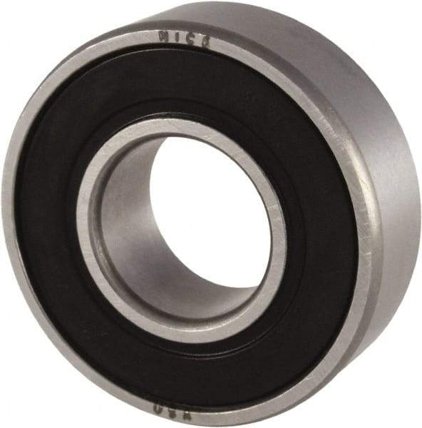 Nice - 1/2" Bore Diam, 1-3/8" OD, Double Seal Precision Ground Radial Ball Bearing - 7/16" Wide, 1 Row, Round Bore, 850 Lb Static Capacity, 1,878 Lb Dynamic Capacity - A1 Tooling