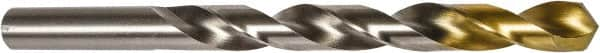 DORMER - 9/16" 118° High Speed Steel Jobber Drill - TiN Finish, Right Hand Cut, 6-5/8" OAL, Split Point - A1 Tooling