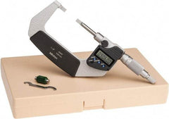 Mitutoyo - 25.4mm to 50.8mm Electronic Blade Micrometer - 0.003mm Accuracy, 0.75mm Blade Thickness, Ratchet Stop Thimble - A1 Tooling