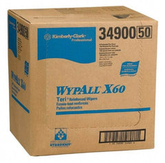 WypAll - X60 Dry Shop Towel/Industrial Wipes - 16-3/4" x 12-1/2" Sheet Size, White - A1 Tooling