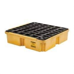 Eagle - 15 Gal Sump, 2,000 Lb Capacity, 1 Drum, Polyethylene Platform - 26" Long x 26" Wide x 6-1/2" High - A1 Tooling