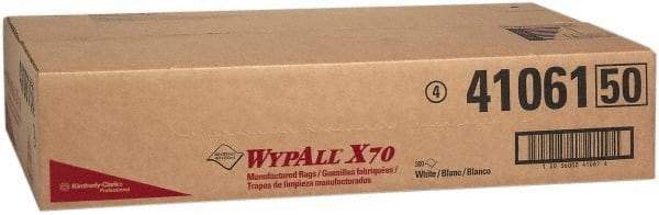 WypAll - X70 Dry Shop Towel/Industrial Wipes - 29-3/4" x 16" Sheet Size, White - A1 Tooling