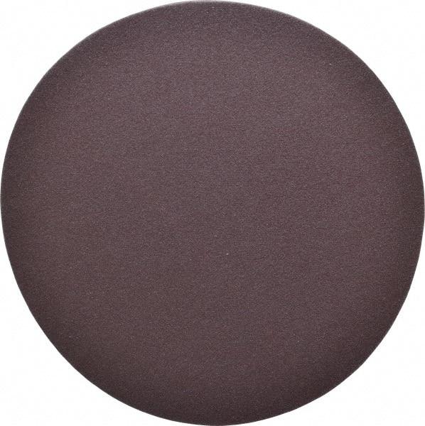 Norton - 6" Diam, 180 Grit Aluminum Oxide Adhesive PSA Disc - Fine Grade, Brown, X Weighted Backing, Flexible - A1 Tooling