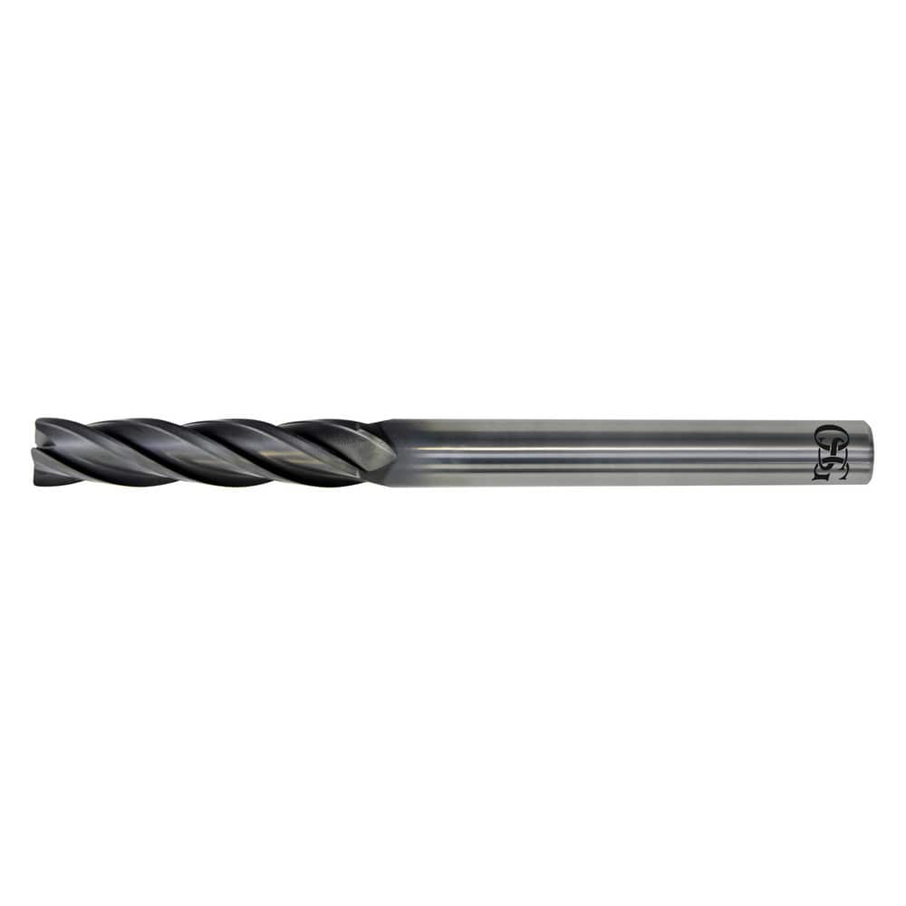 Corner Radius End Mill: 3/16″ Dia, 15/16″ LOC, 0.06″ Radius, 4 Flutes, Solid Carbide 3″ OAL, Helix, DG Diamond Coated, Corner Radius End, Centercutting, Series 7470