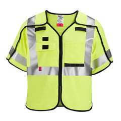 High Visibility Vests; Size: 2X/3X-Large; Color: Yellow; Closure Type: Hook & Loop; ANSI Class: 3