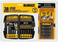 DeWALT - 38 Piece, Impact Ready Accessory Set - 1/4" Hex Shank, 3/8" Sockets Drive - A1 Tooling