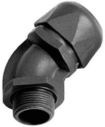 Murrplastik - 2" Trade, Nylon Compression Angled Liquidtight Conduit Connector - Noninsulated - A1 Tooling