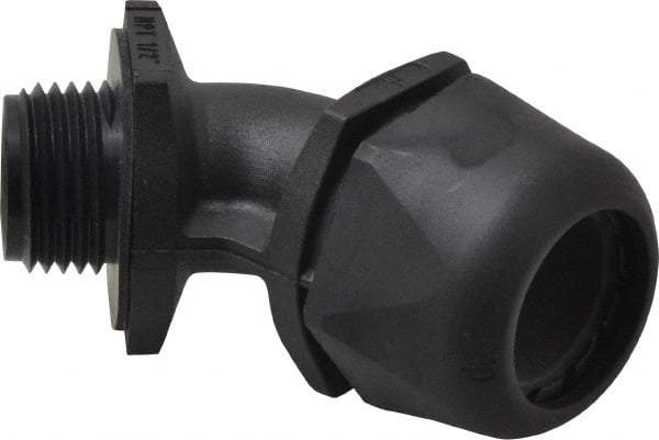 Murrplastik - 1/2" Trade, Nylon Compression Angled Liquidtight Conduit Connector - Noninsulated - A1 Tooling