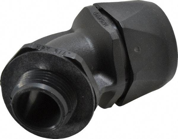 Murrplastik - 3/4" Trade, Nylon Compression Angled Liquidtight Conduit Connector - Noninsulated - A1 Tooling