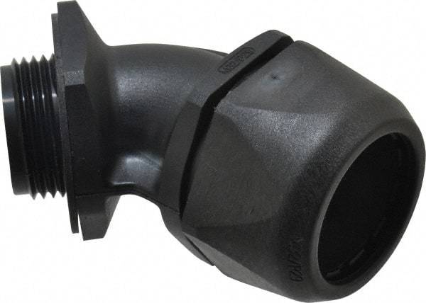 Murrplastik - 1" Trade, Nylon Compression Angled Liquidtight Conduit Connector - Noninsulated - A1 Tooling