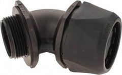 Murrplastik - 1-1/4" Trade, Nylon Compression Angled Liquidtight Conduit Connector - Noninsulated - A1 Tooling