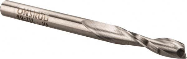 Onsrud - 1/4" Cutting Diam x 1" Length of Cut, 2 Flute, Upcut Spiral Router Bit - Uncoated, Right Hand Cut, High Speed Steel, 3" OAL x 1/4" Shank Diam, Double Edge, 19 to 32° Helix Angle - A1 Tooling