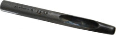 Made in USA - 7/32" Hollow Punch - 4" OAL, Steel - A1 Tooling