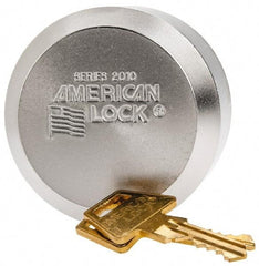 American Lock - Keyed Different Padlock - 3/8" Shackle Diam, Steel - A1 Tooling