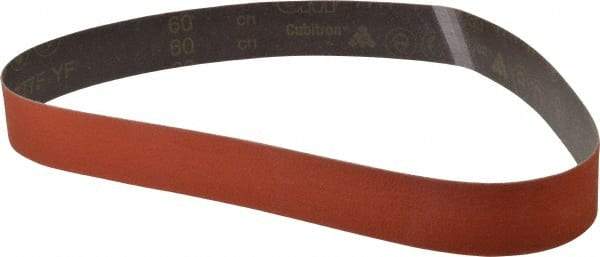 3M - 2" Wide x 48" OAL, 60 Grit, Ceramic Abrasive Belt - Ceramic, Medium, Coated, YF Weighted Cloth Backing, Wet/Dry, Series 777F - A1 Tooling