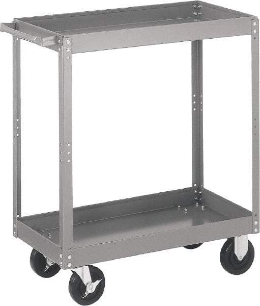 Quantum Storage - 1,000 Lb Capacity, 36" Wide x 18" Long x 35" High Standard Utility Cart - 3 Shelf, Steel - A1 Tooling