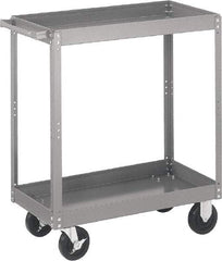 Quantum Storage - 1,000 Lb Capacity, 30" Wide x 16" Long x 35" High Standard Utility Cart - 3 Shelf, Steel - A1 Tooling