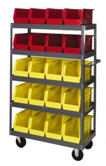 Quantum Storage - 1,000 Lb Capacity, 36" Wide x 18" Long x 57" High Shelf Cart - 5 Shelf, Steel - A1 Tooling