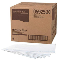 WypAll - 1/4 Fold Food Service Wipes - Box, 23-1/2" x 12-1/2" Sheet Size, Blue & White - A1 Tooling