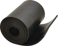 Made in USA - 3/16" Thick x 6" Wide x 60" Long, Buna-N Rubber Strip - Stock Length, 40 Shore A Durometer, 800 to 1,000 psi Tensile Strength, -20 to 170°F, Black - A1 Tooling