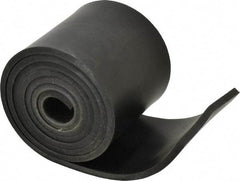 Made in USA - 1/4" Thick x 4" Wide x 60" Long, Buna-N Rubber Strip - Stock Length, 40 Shore A Durometer, 800 to 1,000 psi Tensile Strength, -20 to 170°F, Black - A1 Tooling