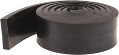 Made in USA - 3/8" Thick x 2" Wide x 60" Long, Neoprene Rubber Strip - Stock Length, 40 Shore A Durometer, 1,000 to 1,200 psi Tensile Strength, -40 to 212°F, Black - A1 Tooling