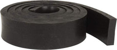 Made in USA - 1/2" Thick x 2" Wide x 60" Long, Neoprene Rubber Strip - Stock Length, 40 Shore A Durometer, 1,000 to 1,200 psi Tensile Strength, -40 to 212°F, Black - A1 Tooling