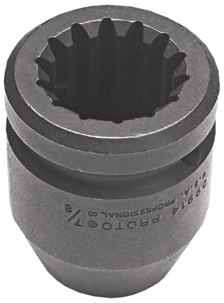 Proto - #5 Spline Drive, 1-1/4" Socket, Impact Socket - Exact Industrial Supply