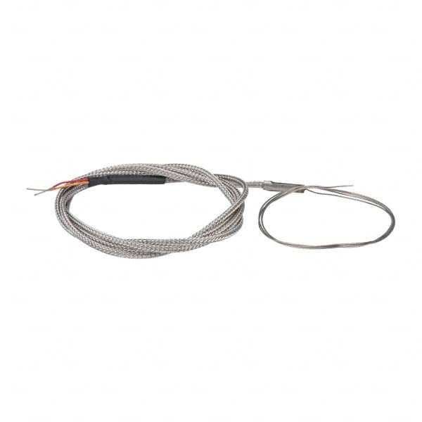 Thermo Electric - 0 to 2012°F, K Flexible, Thermocouple Probe - 3 Ft. Cable Length, Stripped Ends, 25 Inch Probe Sheath Length, 4 Sec Response Time - A1 Tooling