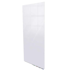 Ghent Aria Low Profile Magnetic Glass Whiteboard, 5'H x 3'W, Vertical, White