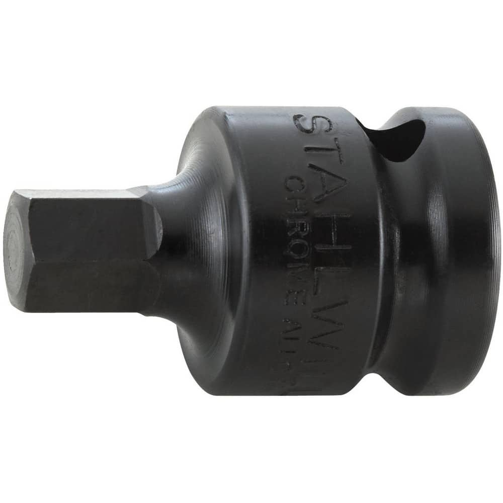 Impact Hex & Torx Bit Sockets; Drive Size: 1/2 in; Hex Size (mm): 17.00; Bit Length (Decimal Inch): 0.8500; Overall Length (Decimal Inch): 1.7800; Material: Steel; Finish: Gunmetal; Insulated: No; Non-sparking: No; Tether Style: Not Tether Capable