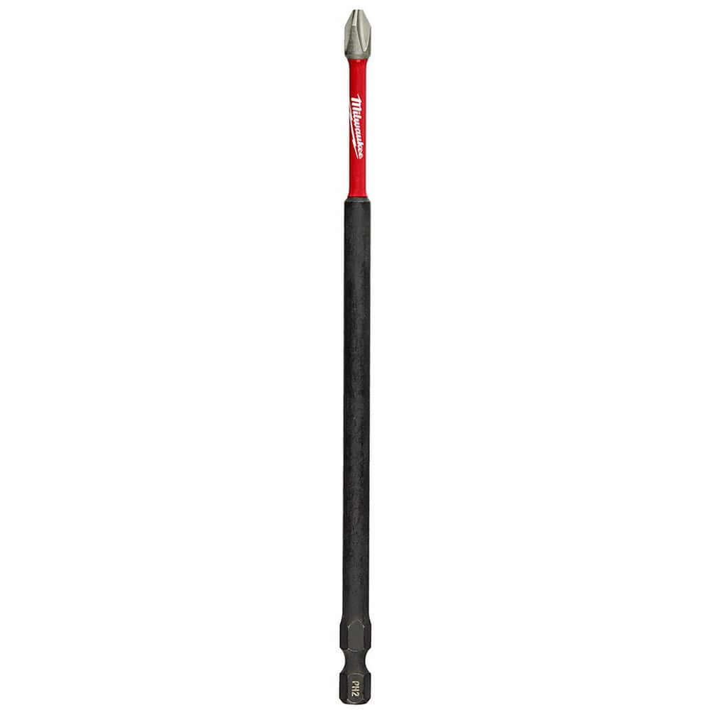 Phillips Screwdriver Bits; Point Size: #2; Drive Size: 0.25 in; Reversible: No; Overall Length: 6.00; Overall Length (mm): 6.00; Drive Size (Inch): 0.25 in