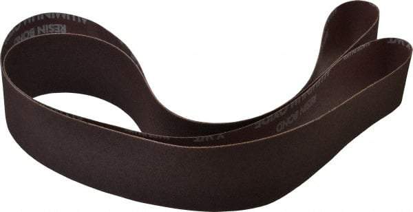 Norton - 2" Wide x 72" OAL, 100 Grit, Aluminum Oxide Abrasive Belt - Aluminum Oxide, Fine, Coated, X Weighted Cloth Backing, Series R228 - A1 Tooling