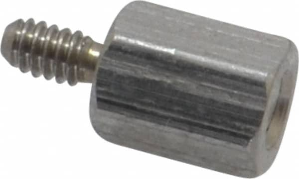 Electro Hardware - #2-56, 1/4" OAL, 3/16" Across Flats, Stainless Steel Hex Male/Female Circuit Board Standoffs - 3/16" Thread Depth, 1/4" Body Length, Uncoated - A1 Tooling