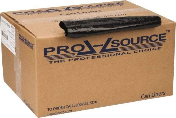 PRO-SOURCE - 2 mil Thick, Heavy-Duty Trash Bags - 43" Wide x 47" High, Black - A1 Tooling